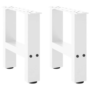 vidaXL sofabordsben hvide 2 stk. 30x(30-31) cm st&aring;l