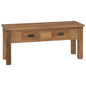 vidaXL entr&eacute;b&aelig;nk 90x30x40 cm massivt teaktr&aelig;