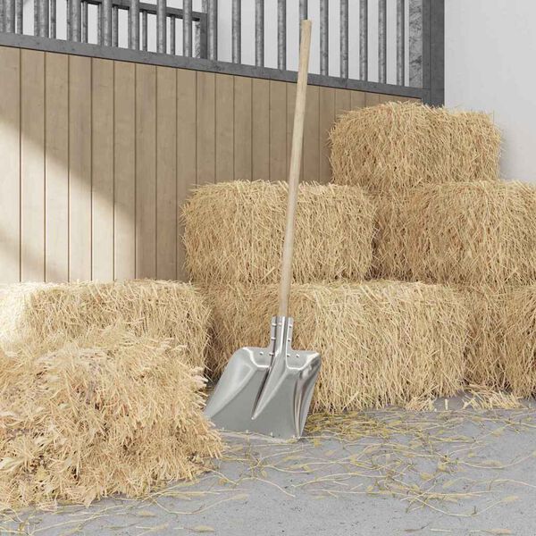 vidaXL Skovlhoved 4 pcs Sølv 45 x 38 cm Aluminium