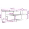 vidaXL tv-bord 140x37x50 cm massivt fyrretr&aelig;