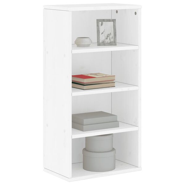 vidaXL sideskab ODDA 40x24x79 cm massivt fyrretræ hvid