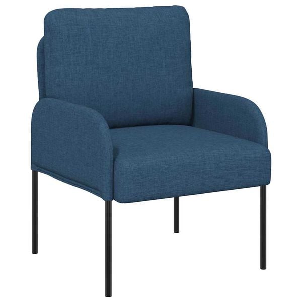 vidaXL Sofaer med pude 55cm Bl&aring; Krydsfin&eacute;r