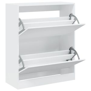 vidaXL skoreol 80x34x63 cm konstrueret tr&aelig; hvid