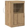 vidaXL LED Sideboard 41 x 37 x 67 cm Konstrueret tr&aelig; Artisan Egetr&aelig;