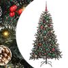 vidaXL Kunstigt juletr&aelig; Gr&oslash;n 150 cm PVC og plastik og st&aring;l