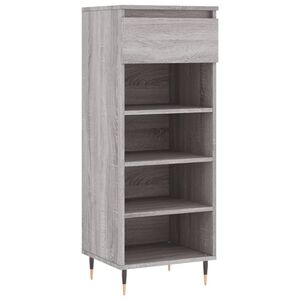 vidaXL skoskab 40x36x105 cm konstrueret tr&aelig; gr&aring; sonoma-eg