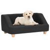 vidaXL hundesofa 95x63x39 cm linned sort