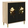 vidaXL Sideboard BREMEN Sonoma-eg 69 x 33 x 75 cm Konstrueret tr&aelig;
