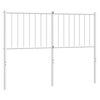 vidaXL udskiftningsgavl 120 cm metal hvid