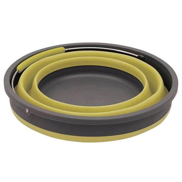 Outwell sammenklappelig spand med låg 7,5 l limegrøn