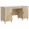 vidaXL Bord Sonoma-eg 142,5 x 50 x 75 cm Konstrueret tr&aelig;