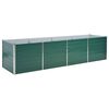 vidaXL forh&oslash;jet plantekasse 320x80x77 cm galvaniseret st&aring;l gr&oslash;n