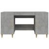 vidaXL skrivebord 140x50x75 cm konstrueret træ betongrå