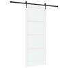 vidaXL Skyded&oslash;r ORKDAL 93 x 232 cm Konstrueret tr&aelig; Hvid og sort