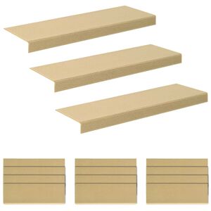 vidaXL Trinm&aring;tter 15 stk. 65 x 21 x 4 cm Beige Polyester Rektangul&aelig;r