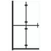 vidaXL foldbar brusev&aelig;g 100x190 cm transparent sikkerhedsglas