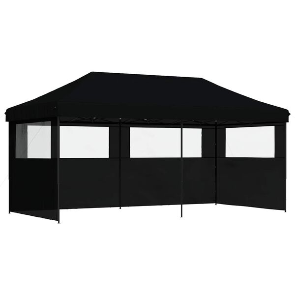 vidaXL Party Tent Sort 292 x 580 x 315 cm Oxford stof