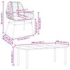 vidaXL 9 dele spisebordss&aelig;t til haven m. hynder polyrattan glas sort