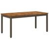vidaXL Sofabord Naturlig og Kaffe 50 x 100,5 x 45 cm Massivt Akacietr&aelig;