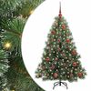 vidaXL Kunstigt juletr&aelig; med 150 LED'er Gr&oslash;n 150 cm PE og PVC