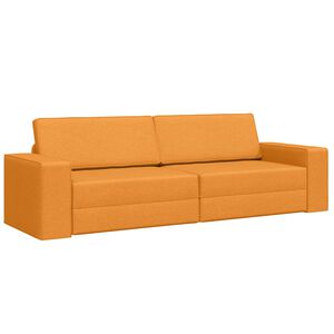 vidaXL Sovesofa 200cm M&oslash;rk Gul Stof