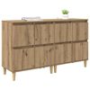 vidaXL Sideboards 2 pcs Artisan Egetr&aelig; 60 x 35 x 70 cm Konstrueret tr&aelig;