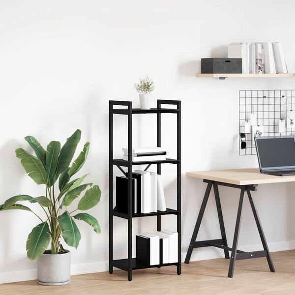 vidaXL Bogreol Sort eg 40 x 30 x 85 cm Konstrueret tr&aelig;