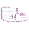 vidaXL osmannisk sengeramme med madrasser 180x200 cm stof sort