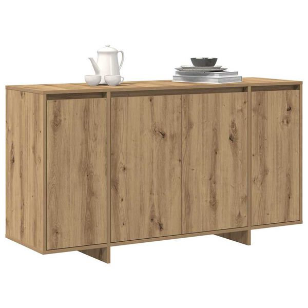 vidaXL Sideboard Artisan Egetr&aelig; 135 x 41 x 75 cm Konstrueret tr&aelig;
