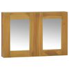 vidaXL spejlskab 60x10x40 cm massivt teaktr&aelig;