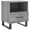 vidaXL sengebord 40x35x47,5 cm konstrueret tr&aelig; gr&aring; sonoma-eg