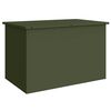 vidaXL Have opbevaringspude kasse Galvaniseret st&aring;l 80 x 50,5 x 50 cm