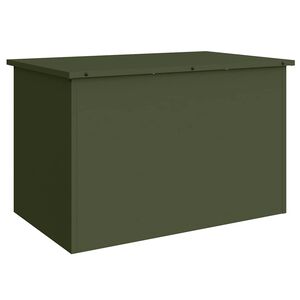 vidaXL Have opbevaringspude kasse Galvaniseret st&aring;l 80 x 50,5 x 50 cm