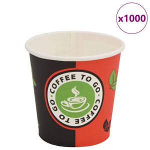 vidaXL engangskaffekrus 1000 stk. papir 120 ml (4 oz)