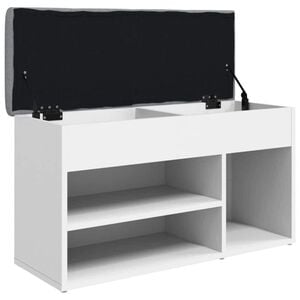 vidaXL skob&aelig;nk hvid 82x32x45,5 cm konstrueret tr&aelig;