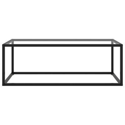 vidaXL sofabord 100x50x35 cm hærdet glas sort