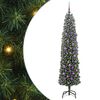 vidaXL Kunstigt juletr&aelig; med stativ Gr&oslash;n 180 cm PVC og St&aring;l og Plastik
