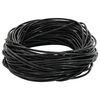 vidaXL L&aelig;dersnor Sort &Oslash;1 mm x 5 m L&aelig;der