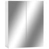 323607 vidaXL Bathroom Mirror Cabinet White 60x15x75 cm MDF
