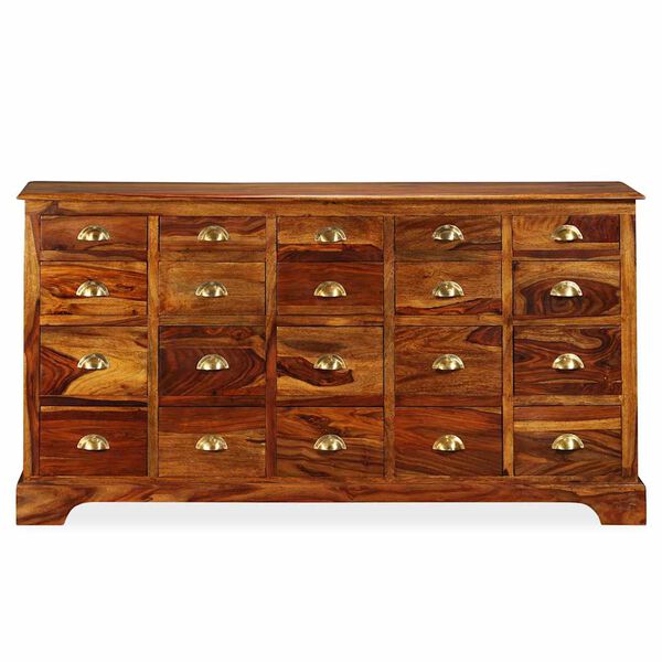 vidaXL kommode 162 x 40 x 85 cm massivt akacietr&aelig;