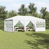 vidaXL Party Tent Hvid 600 x 400 x 266 cm Polyethylen