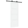 vidaXL Skyded&oslash;r ORKDAL 78 x 211 cm Konstrueret tr&aelig; Hvid og sort
