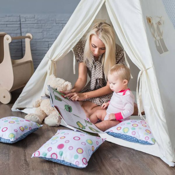 Sunny tipi-telt "Alba" cremehvid C052.101.00