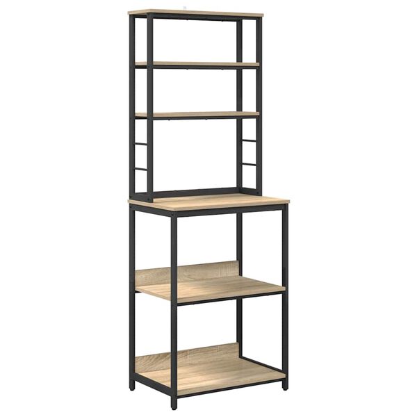 vidaXL K&oslash;kkenhylde Sonoma eg 60 x 40 x 168 cm Konstrueret tr&aelig;