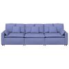 vidaXL modulsofa med hynder jeansbl&aring;