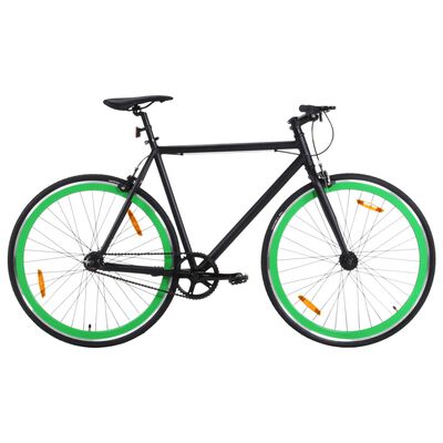 vidaXL cykel 1 gear 700c 55 cm sort og grøn