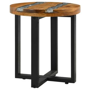 vidaXL Sofabord Brun 40 x 40 x 45 cm Massiv Teaktr&aelig;