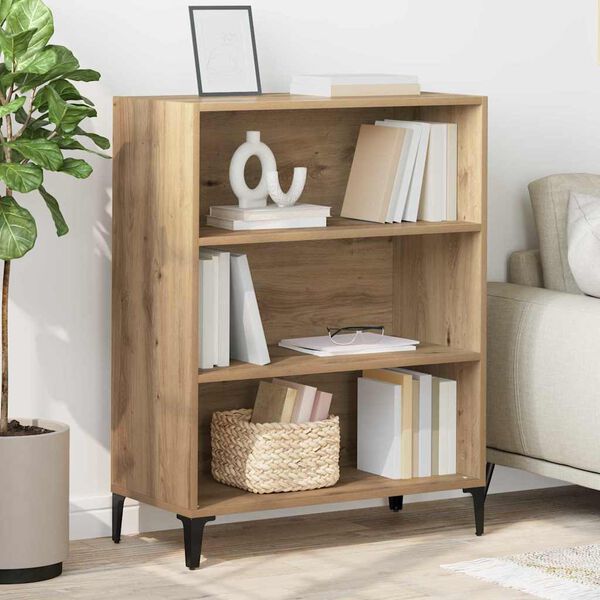 vidaXL Sideboard Artisan Egetr&aelig; 69,5 x 32,5 x 90 cm Konstrueret tr&aelig;