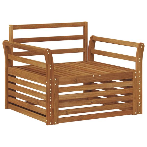 vidaXL 2 Stk Sofa med arml&aelig;n Naturfarvet