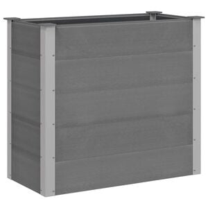 vidaXL h&oslash;jbed 100x50x91 cm gr&aring; WPC